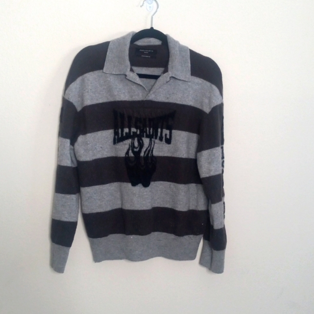 Allsaints V-neck collared Sweater